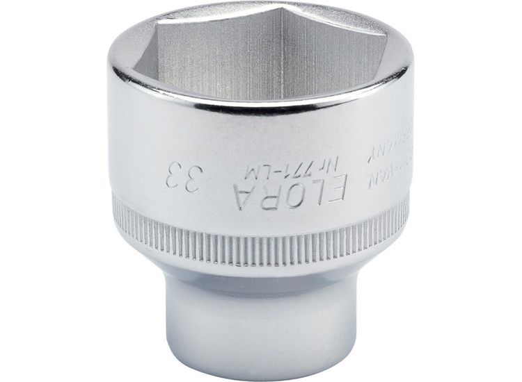Elora 15322 33mm 1/2" Sq. Dr. Hexagon Socket (Sold Loose)