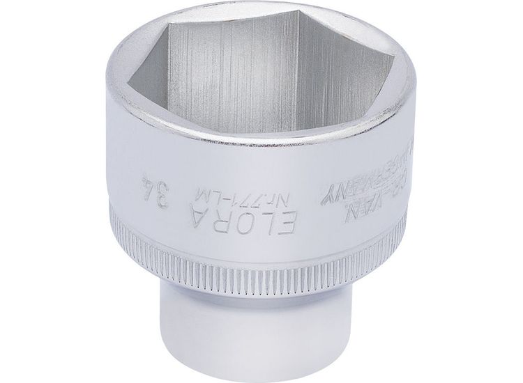 Elora 15323 34mm 1/2" Sq. Dr. Hexagon Socket