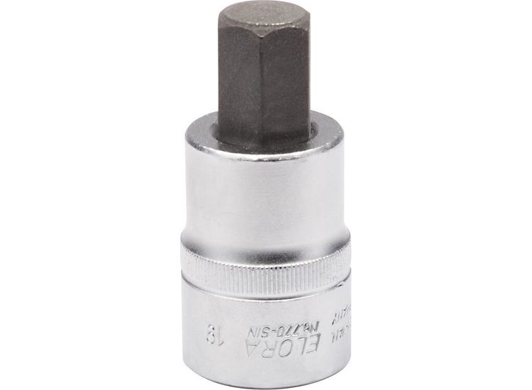 Elora 15554 19mm 3/4" Sq. Dr. Hexagon Screwdriver Socket