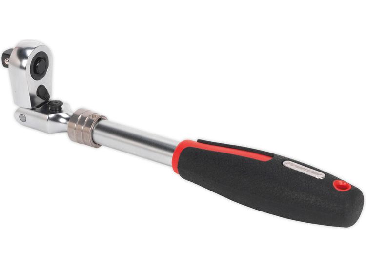 Sealey AK8983 Ratchet Wrench 3/8"Sq Drive Flexi-Head Extendable Platinum Series
