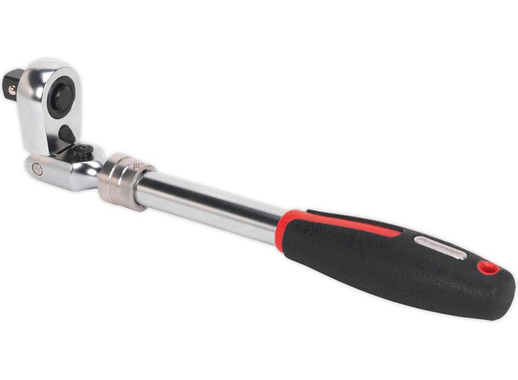 Sealey AK8984 Ratchet Wrench 1/2"Sq Drive Flexi-Head Extendable Platinum Series