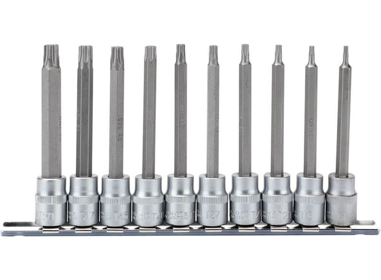 Draper 16310 3/8" Sq. Dr. 100mm Long TX-STAR&amp;#174; Socket Bit Set (10 Piece)