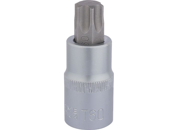 Draper 16323 T60 x 55mm 1/2" Sq. Dr. TX-STAR&amp;#174; Socket Bit