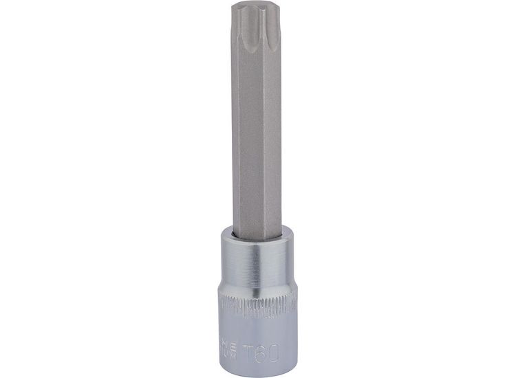 Draper 16324 T60 x 100mm 1/2" Sq. Dr. TX-STAR&amp;#174; Socket Bit