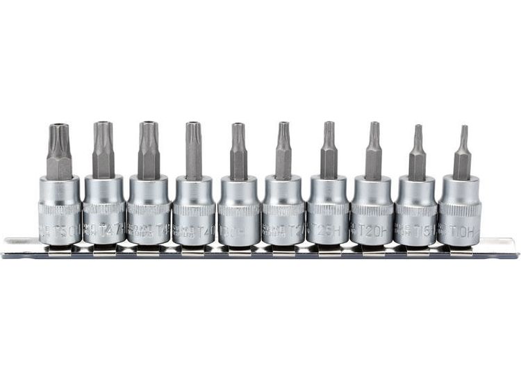 Draper 16332 3/8" Sq. Dr. 48mm long TX-STAR&amp;#174; Security Socket Bit Set (10 Piece)