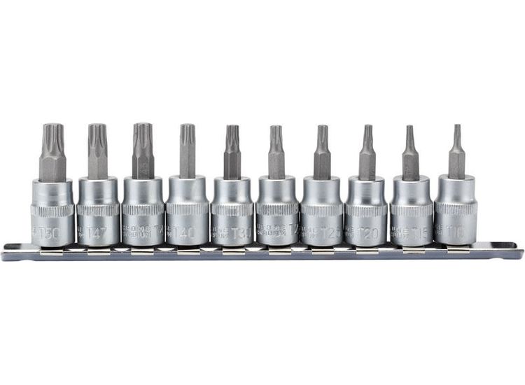 Draper 16339 3/8" Sq. Dr. TX-STAR&amp;#174; Plus Socket Bit Set (10 Piece)