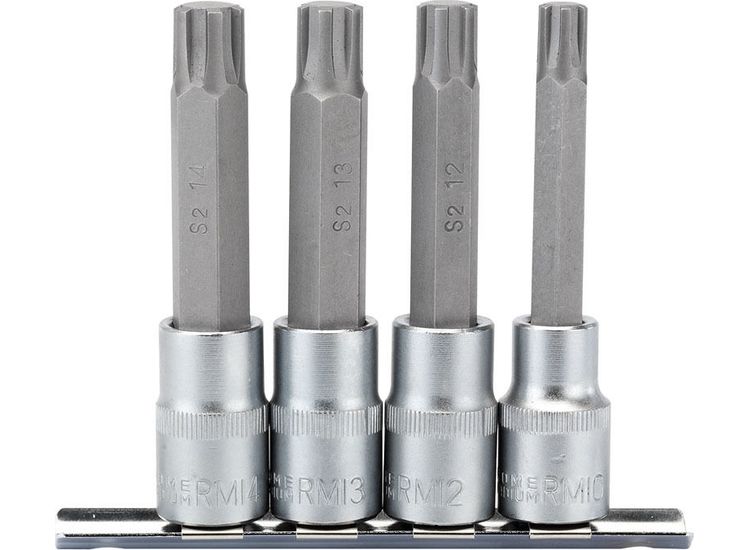 Draper 16345 1/2" Sq. Dr. Ribe&amp;#174; Socket Bit Set (4 Piece)