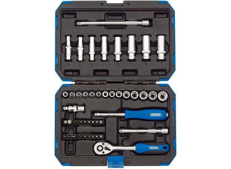 Draper 16355 1/4" Sq. Dr. Metric Socket Set (47 Piece)