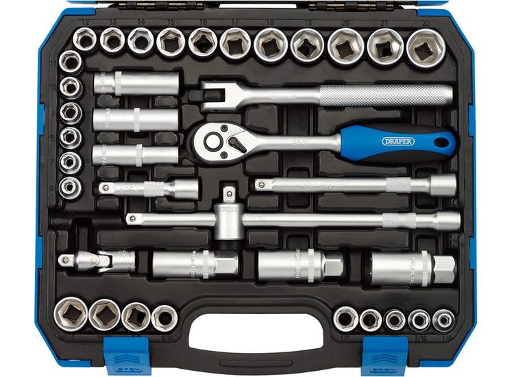 Draper 16361 3/8" Sq. Dr. Combined MM/AF Socket Set (39 Piece)