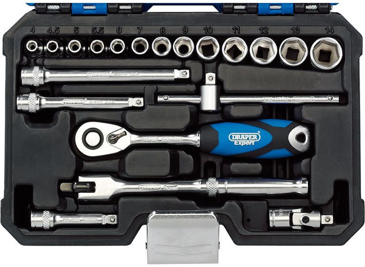 Draper 16442 1/4" Sq. Dr. Metric Socket Set (20 Piece)