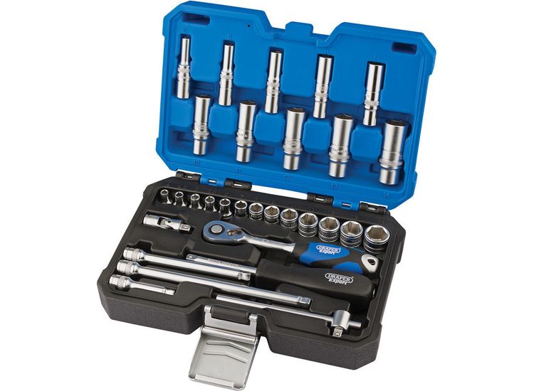 Draper 16444 1/4" Sq. Dr. Metric Socket Set (30 Piece)