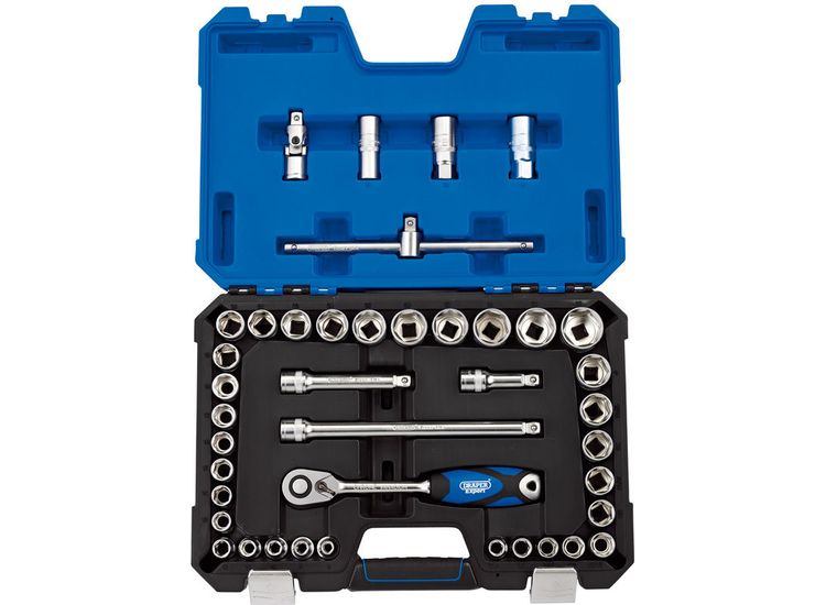 Draper 16453 1/2" Sq. Dr. Combined MM/AF Socket Set (41 Piece)