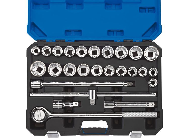Draper 16484 3/4" Sq. Dr. Combined MM/AF Socket Set (26 Piece)
