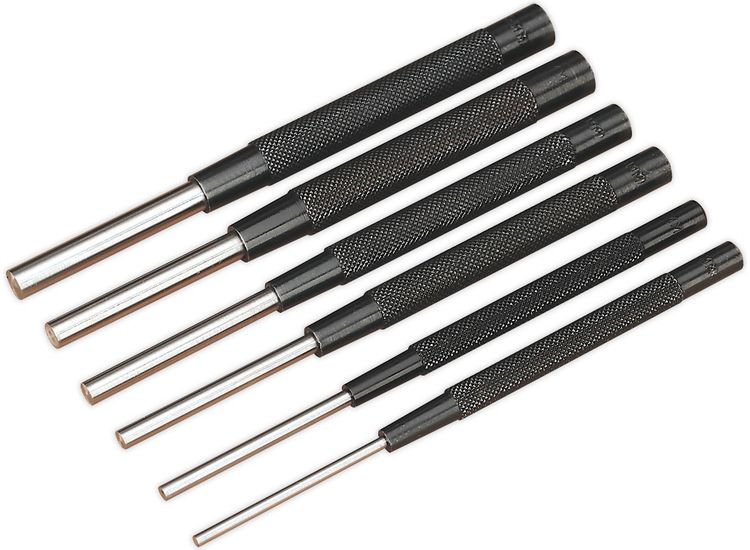 Sealey AK9123 Parallel Pin Punch Set 6pc