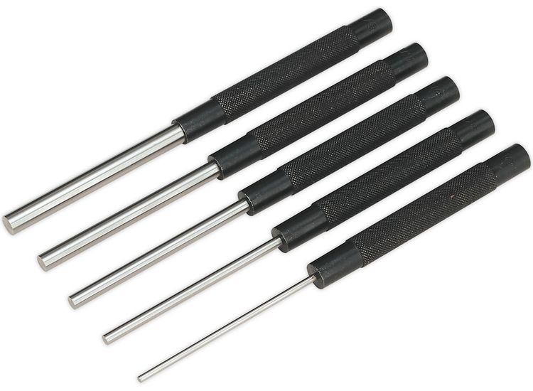 Sealey AK9124 Parallel Pin Punch Set 5pc Long Pattern