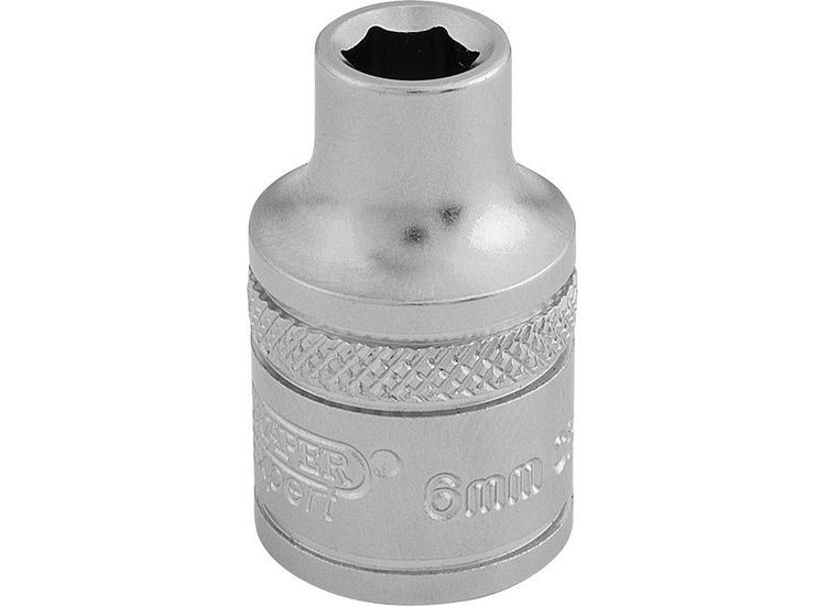 Draper 16531 3/8" Sq. Dr. 6 Point Metric Socket (6mm)