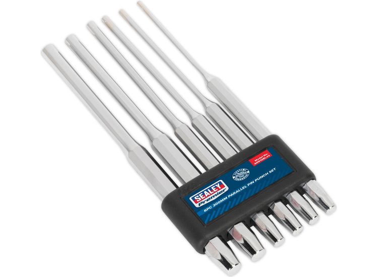 Sealey AK9128L Parallel Pin Punch Set 6pc 200mm