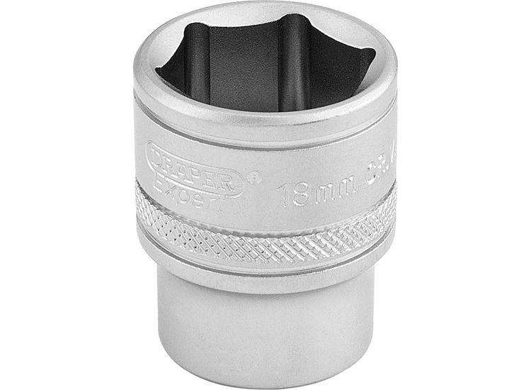 Draper 16544 3/8" Sq. Dr. 6 Point Metric Socket (18mm)