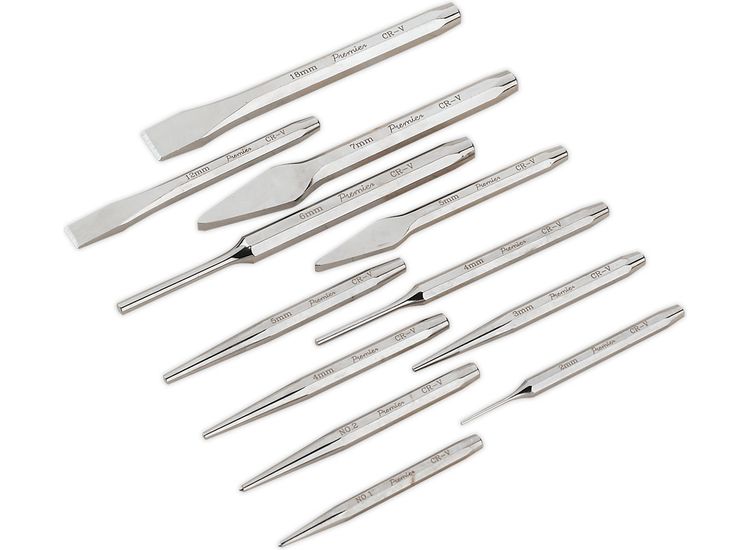 Sealey AK9129 Punch &amp; Chisel Set 12pc