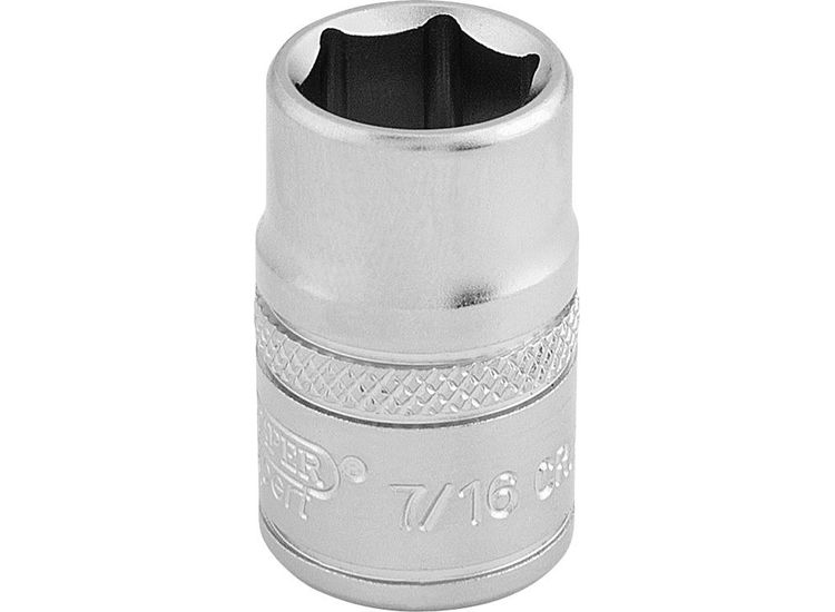 Draper 16551 3/8" Sq. Dr. 6 Point Imperial Socket (7/16")