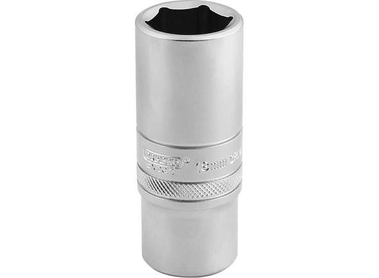 Draper 16586 3/8" Sq. Dr. 6 Point Metric Deep Socket (19mm)