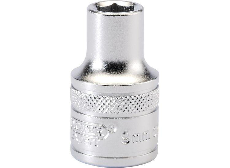 Draper 16597 1/2" Sq. Dr. 6 Point Metric Socket (9mm)
