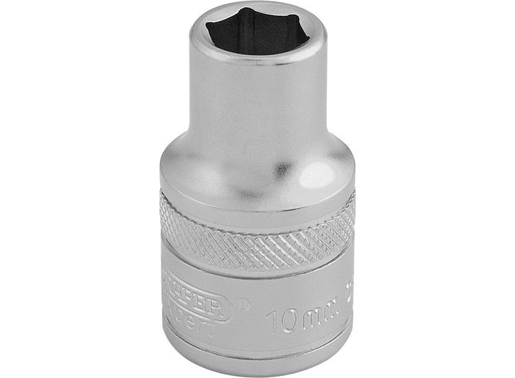 Draper 16598 1/2" Sq. Dr. 6 Point Metric Socket (10mm)