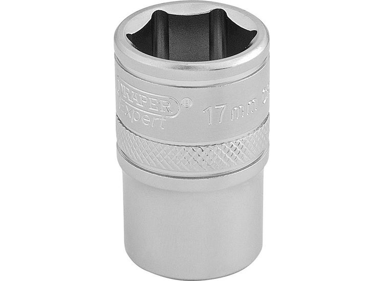 Draper 16607 1/2" Sq. Dr. 6 Point Metric Socket (17mm)