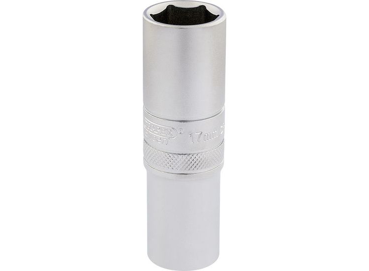Draper 16649 1/2" Sq. Dr. 6 Point Metric Deep Socket (17mm)