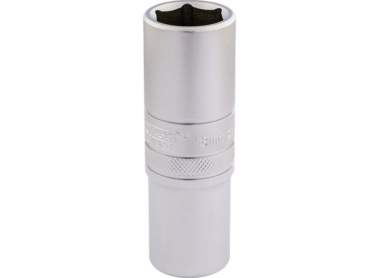 Draper 16650 1/2" Sq. Dr. 6 Point Metric Deep Socket (18mm)