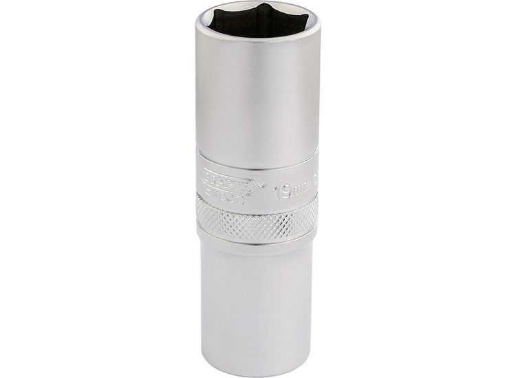Draper 16651 1/2" Sq. Dr. 6 Point Metric Deep Socket (19mm)