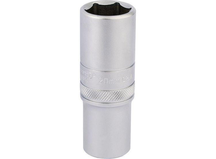 Draper 16652 1/2" Sq. Dr. 6 Point Metric Deep Socket (20mm)