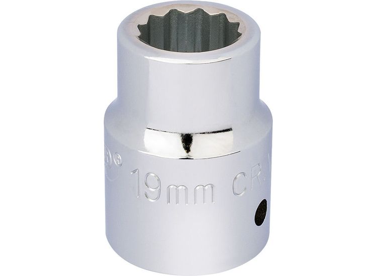 Draper 16690 3/4" Sq. Dr. 12 Point Socket (19mm)