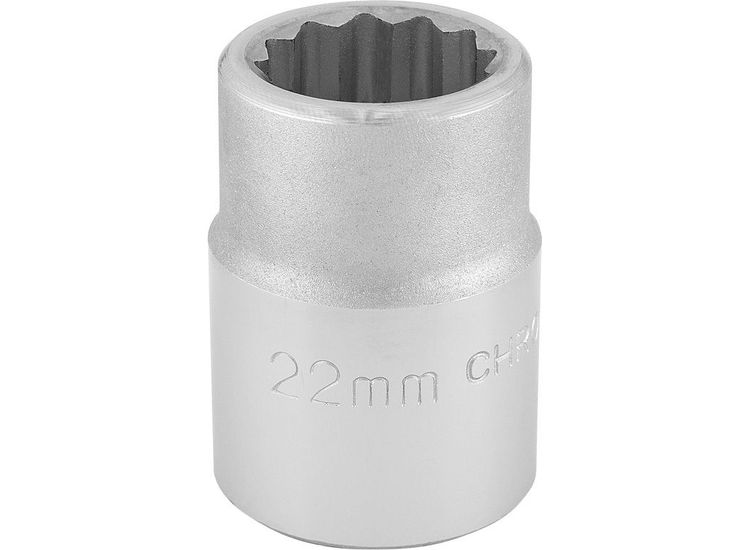 Draper 16691 3/4" Sq. Dr. 12 Point Socket (22mm)