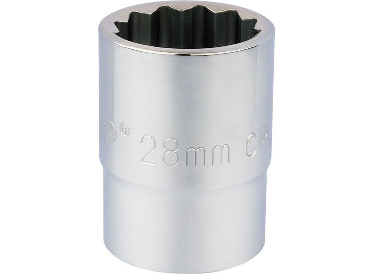 Draper 16697 3/4" Sq. Dr. 12 Point Socket (28mm)