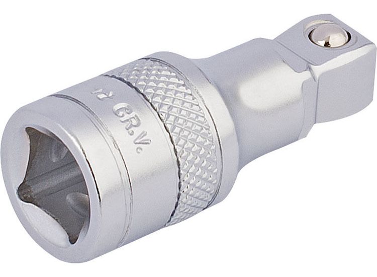 Draper 16742 3/8" Sq. Dr. Satin Chrome Wobble Extension Bar (45mm)