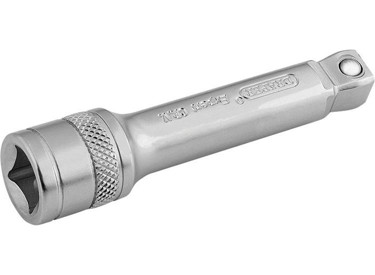 Draper 16743 3/8" Sq. Dr. Satin Chrome Wobble Extension Bar (75mm)