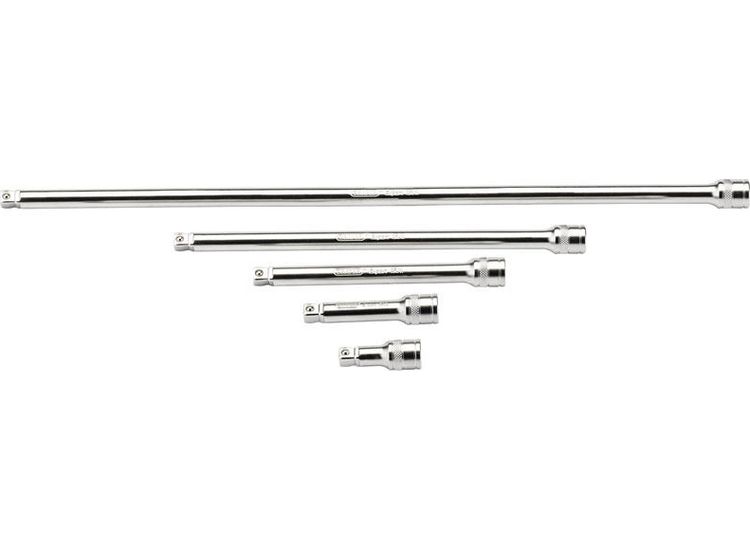 Draper 16768 3/8" Sq. Dr. Satin Chrome Wobble Extension Bar Set (5 Piece)
