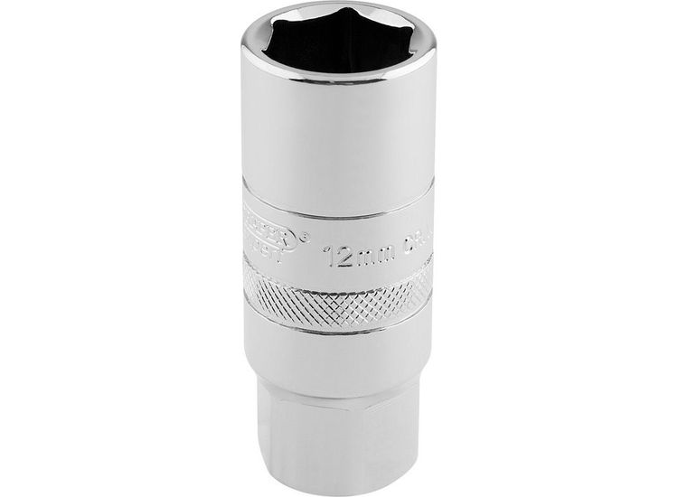 Draper 16779 1/2" Sq. Dr. 12mm Thread 6 Point Spark Plug Socket (18mm Socket)