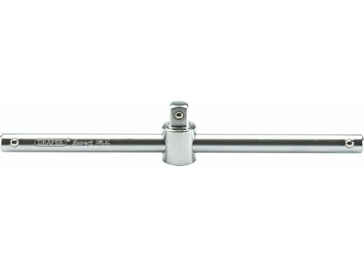 Draper 16790 1/2" Sq. Dr. Satin Chrome Sliding T Bar