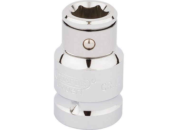 Draper 16811 1/2" Sq. Dr. x 10mm Hexagon Screwdriver Bit Holding Socket