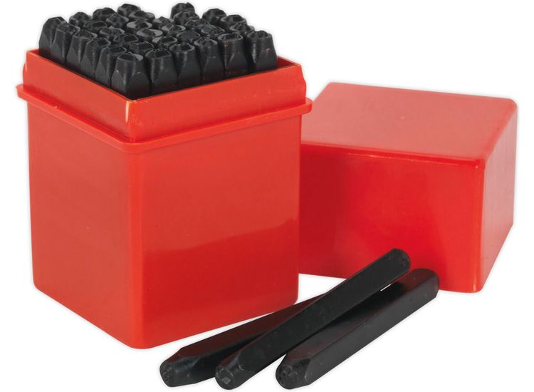 Sealey AK9296 Letter &amp; Number Punch Set 36pc 4mm