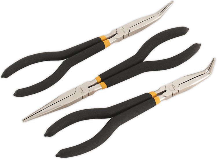 Sealey AK930 Needle Nose Pliers Set 3pc 280mm Ni-Fe Finish