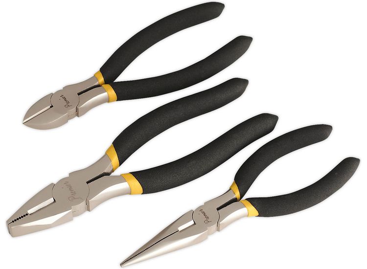 Sealey AK9333 Pliers Set 3pc Ni-Fe Finish