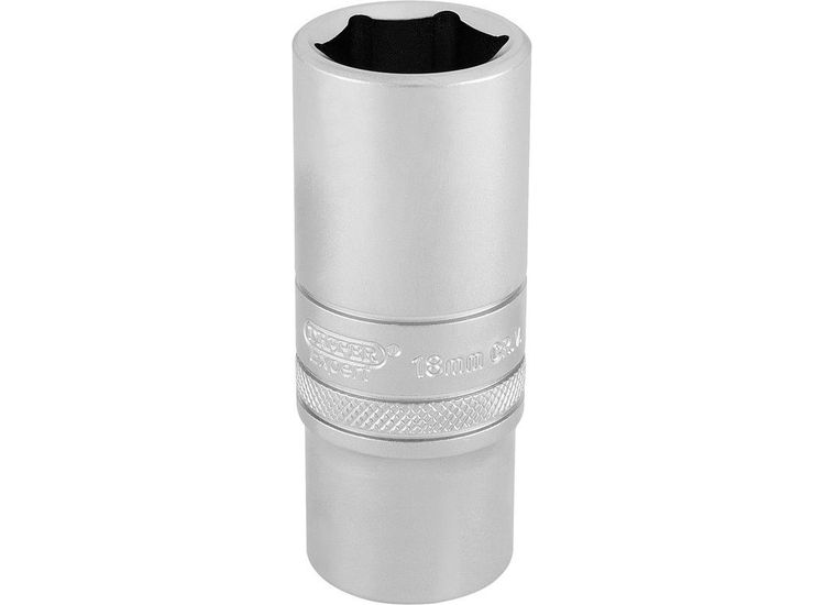 Draper 17545 3/8" Sq. Dr. Hi-Torq&amp;#174; 6 Point Deep Socket (18mm)