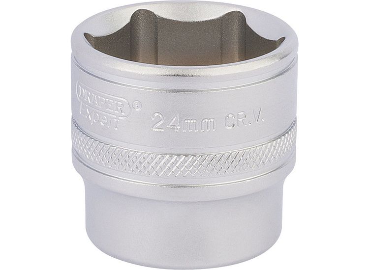 Draper 17546 3/8" Sq. Dr. Hi-Torq&amp;#174; 6 Point Deep Socket (24mm)