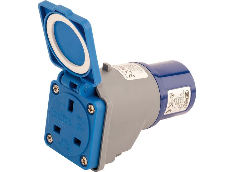 Draper 17574 230V Adaptor (16A Plug to 13A Socket)