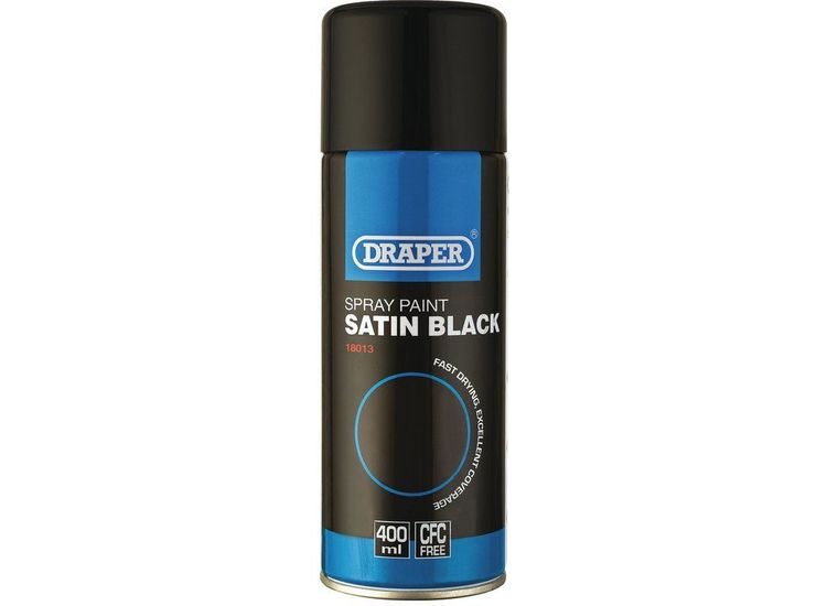 Draper 18013 Satin Black Paint (400ml)