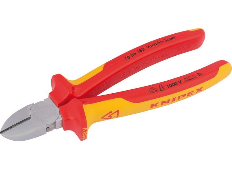 Draper 18451 Knipex 70 06 180SB 180mm Diagonal Side Cutter