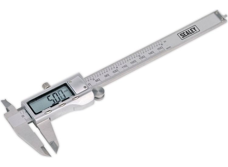 Sealey AK9621EV Digital Vernier Caliper 0-150mm(0-6") Stainless Steel